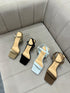 Women Elegant Diamond Embedded Buckle Straps Heel